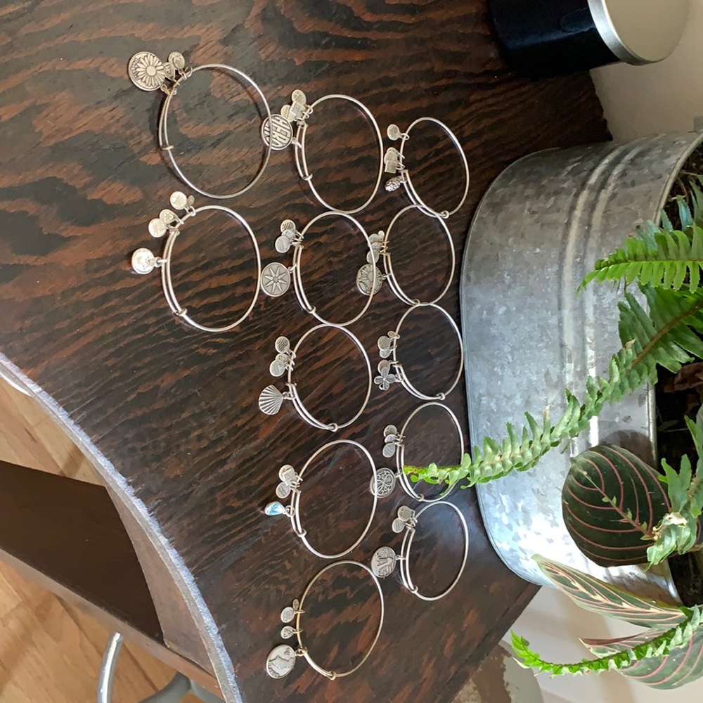 Lot of 12 Alex and Ani bracelets.